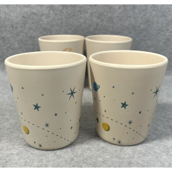 Pillowfort Kid Cups Melamine Set Of 4 Unicorn Rainbow Space Target 8 oz Camping - Picture 5 of 16